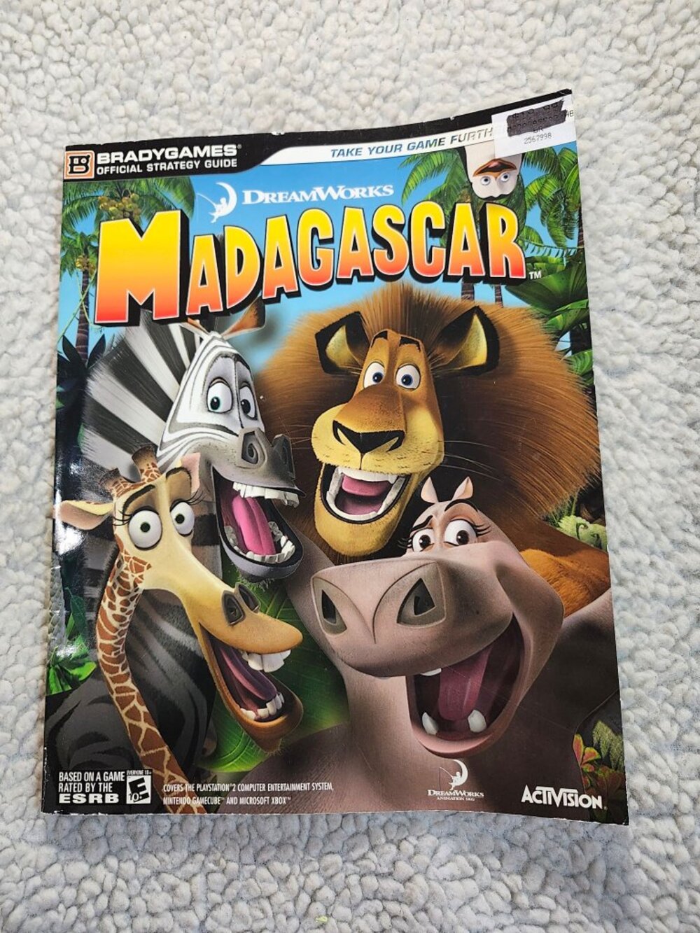 BradyGames Madagascar Official Strategy Guide PS2 GameCube Xbox Activision Book